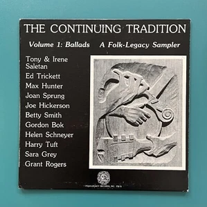 The Continuing Tradition Vinyl Lp. 1981 Folk Legacy Gordon Bok Joe Hickerson VG+ - Picture 1 of 3