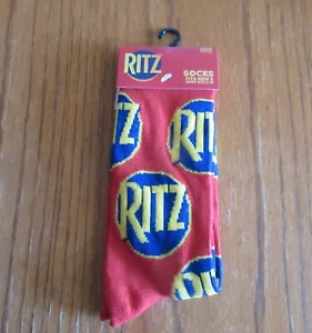 NEW Men's Kids Womens Unisex CRAZY Fun RITZ CRACKERS Novelty Logo Crew Socks - Picture 1 of 1