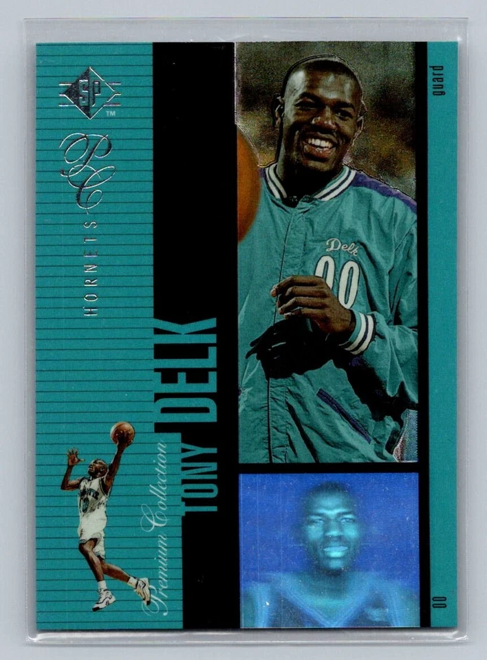 1996-97 SP Premium Collection Holoviews Insert Tony Delk Rookie Card RC #PC4 - Image 1 of 2