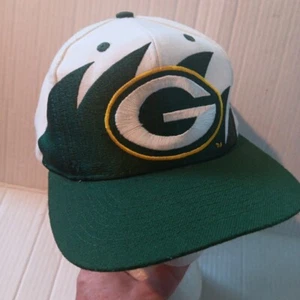 Vintage Vintage 90er Green Bay Packers Haizahn NFL Logo Athletic Snapback Mütze - Bild 1 von 15