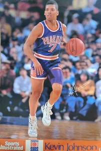 KEVIN JOHNSON Phoenix Suns 1990 ORIGINAL Sports Illustrated POSTER Laminated mnt - Picture 1 of 8