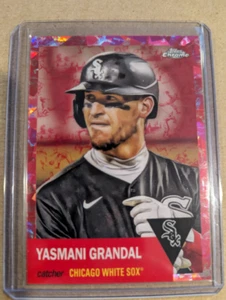 2022 Topps cromo platino toilo crema fucsia refractores Yasmani Grandal/199 - Imagen 1 de 1