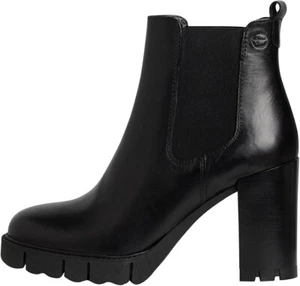 Tamaris 1-25457-41-001 Schwarz Gr. 38 Damen Leder Stiefeletten UVP:99,90€ (S/912 - Bild 1 von 12