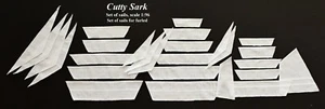 Revell Cutty Sark, Termopili 1:96 - set vele CNC arrotolate per modello - Foto 1 di 12