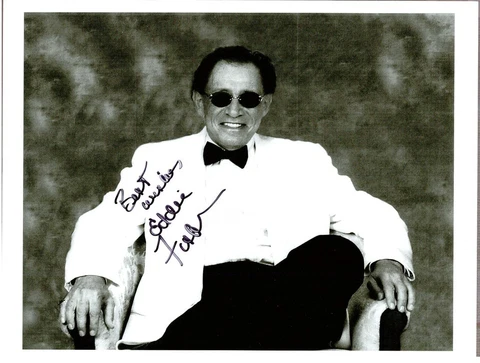 Eddie Fisher, 50's Pop Singer, Signed 11" x 8 1/2" Black & White Photo, COA Cover
