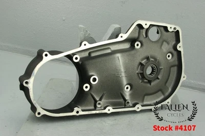 Harley Softail 2007 embrague primario interior personalizado carcasa arrugada negro #4107 Foto 1 de 4