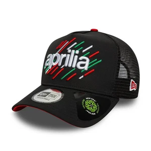 Aprilia Print Recycled E-Frame Trucker Adjustable Cap Black - Bild 1 von 5