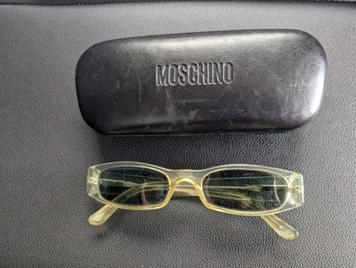 Moschino Prescription Sunglasses Olive Green Frame Vtg - Image 1 of 4