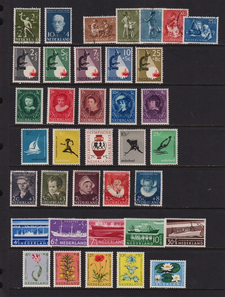 Netherlands - 8 semi-postal sets - cat. $ 58.85 - Image 1 of 1