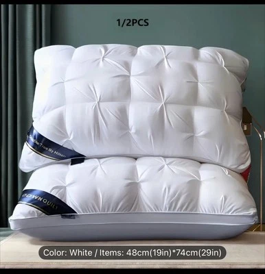 Luxury Hotel Quality Pillow Deep Sleep Neck Support Non-Collapse Core Pillows