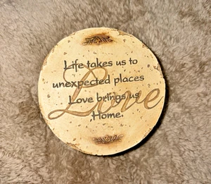 Round Resin Trinket Box Life takes us to unexpected places. Love brings us Home. - Picture 1 of 15