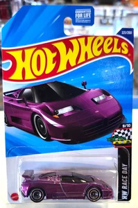 Hot Wheels HW Race Day 9/10 '94 Bugatti EB110 SS 221/250 Super Treasure Hunt - Picture 1 of 3