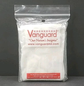 Vanguard weiße Nylonhandschuhe Druckknopf Handgelenk Militär Farbe Schutz USN USAF USMC OSFM - Bild 1 von 2