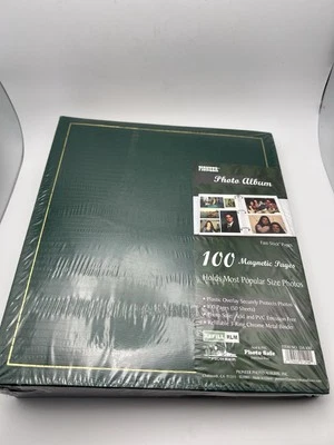 Álbum de fotos magnético de 3 anillos Pioneer Binder paquete de 1 plástico de 100 páginas nuevo Foto 1 de 4