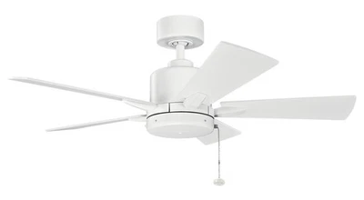 Kichler 330241MWH Bowen 42" Ceiling Fan in Matte White - Image 1 of 2