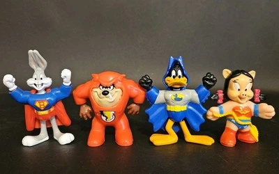 Vintage 1991 McDonald's Happy Meal DC LOONEY TUNES Super Heroes Compete Set - Image 1 of 4
