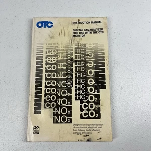 OTC Digital Gas Analyzer Monitor Instruction Manual Book - Picture 1 of 8