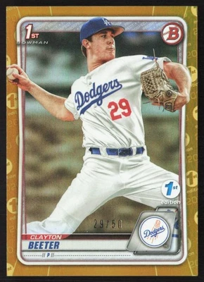 2020 Bowman Draft Edition Gold 29/50 Clayton Beeter #BD-30 SB6 - Image 1 of 2