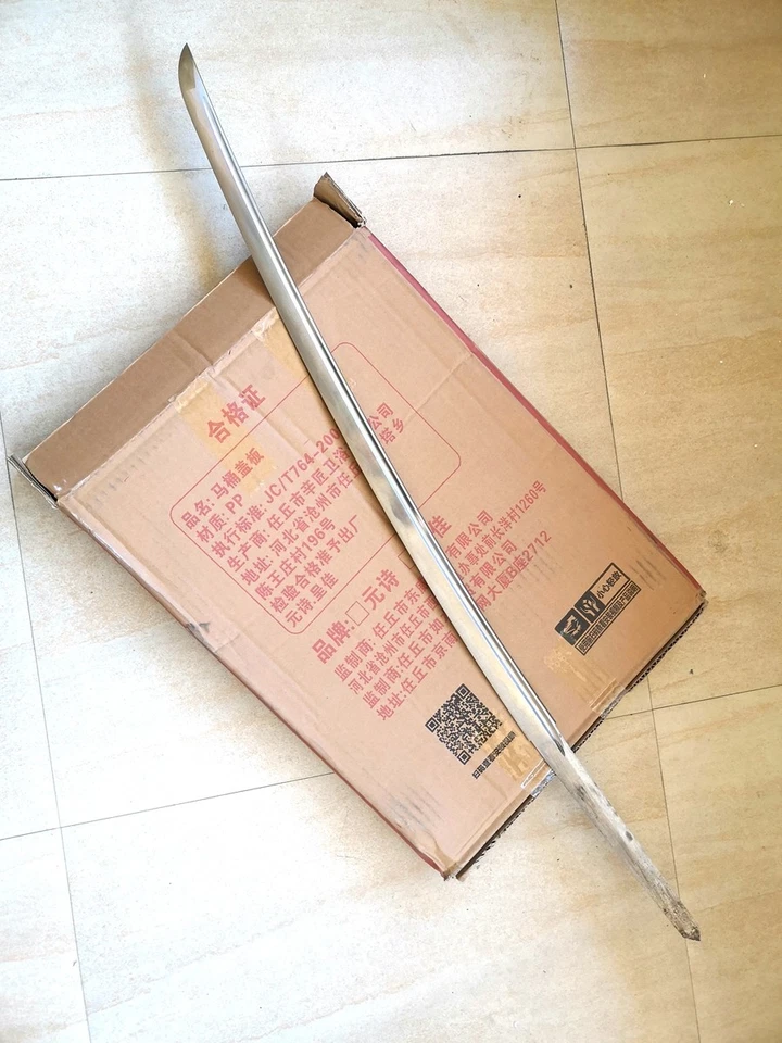 38" 1095 carbon steel japanese samurai katana sharp blade - Image 1 of 1