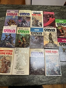 14 Conan der Barbar komplett Ace Vintage Taschenbuch Set 1 Robert E. Howard - Bild 1 von 15