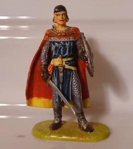 Vintage Elastolin 8801 Prince Valiant Medieval Knight Toy 70mm Made in Germany - Picture 1 of 6