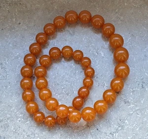 Vintage Genuine Baltic Amber Bead Necklace – Natural Honey Amber – 1950s... - Bild 1 von 9