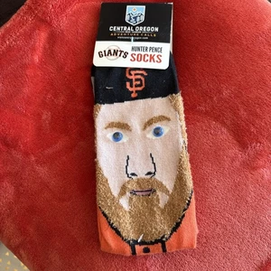 San Francisco Giants Hunter Pence Socks SGA Central Oregon 4/29/2018 NEW - Picture 1 of 3