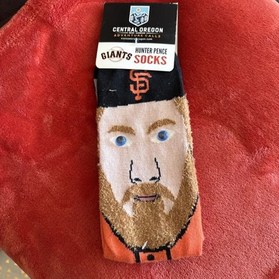 San Francisco Giants Hunter Pence Socks SGA Central Oregon 4/29/2018 NEW - Image 1 of 3