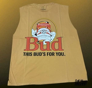 Neu Budweiser This Bud For You Bierdose Retro Muskel Herren Tank Top T-Shirt - Bild 1 von 2