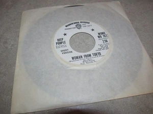 DEEP PURPLE Rare 45 Promo WOMAN FROM TOKYO 1973 WB MONO & STEREO Sides - NM! - Picture 1 of 2