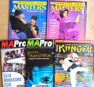 5 Martial Arts magazines - MA Pro, MA MAsters, Wushu KungFu - Picture 1 of 6