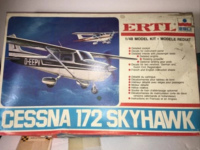 Cessna 172 Skyhawks 1/48scale Model Kit NIB Unassembled ByERTL. SKU1185 - Image 1 of 4