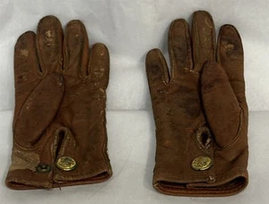 Antique Adorable Stitched Leather Child's Gloves 1899 Patent - Picture 1 of 5