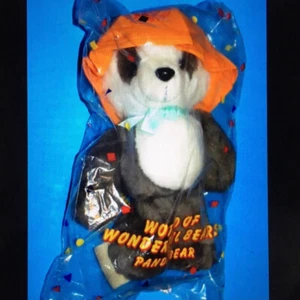 AVON WORLD OF WONDERFUL BEARS Vintage 1989 PANDA BEAR Plush 12” NEW! Sealed Pack - Picture 1 of 4