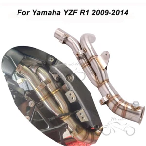 For Yamaha YZF R1 2009-2014 Stock Muffler Modified Exhaust Mid Connect Link Pipe - Foto 1 di 7