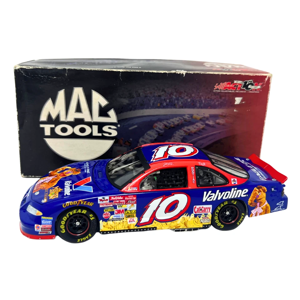 Action Nascar #10 Johnny Benson Valvoline The Muppets Mac Tools 1:24 Diecast - Image 1 of 4