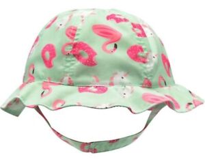 Girls Unicorn Sun Hat Bucket Chin Strap UPF 50+ Summer Beach Play Baby Cap Swim