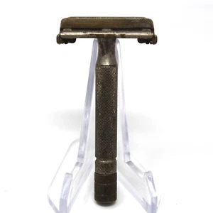 Rasoio di sicurezza vintage 1947 Gillette Super Speed DE non dentellato Wickedge argento - Foto 1 di 9