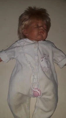 bambola reborn usata con vestiti h.46cm. - Immagine 1 di 4