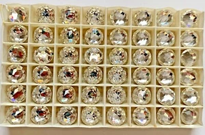 6 piezas Swarovski 2020 cristal 12 mm fondo plano laminado redondo pedrería raro - Imagen 1 de 3