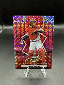 2022 Panini Mosaic Pink Camo Mosaic Yadier Molina #83 St. Louis Cardinals - Picture 1 of 2