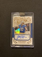 2022 Panini One Man Show Justin Herbert On Card Autograph /5 #167 Chargers