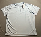 Nike Dri-Fit Polo Shirt Mens 4XL LIGHT BLUE Big & Tall Logo Short Sleeve.