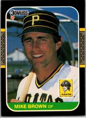 Mike Brown #168 1987 Donruss Pittsburgh Pirates - Image 1 of 2