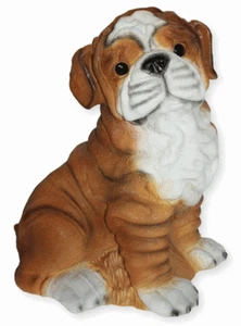 Deco Figura Perro Mops Grande H 39 CM Con Diversión Sensor de Movimiento" - Imagen 1 de 4