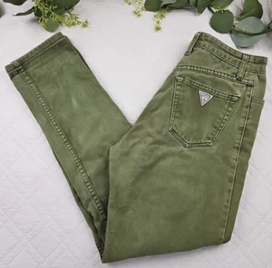 Jeans uomo vintage Guess Marciano verde gamba dritta taglia 32 made in USA 35050S - Foto 1 di 11