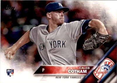 2016 Topps Caleb Cotham Rookie New York Yankees #530 MLB Baseball Card - Image 1 of 2