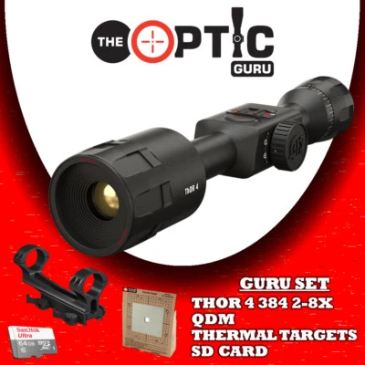 ATN Thor 4 384 2-8x + FREE Set: QDM + Thermal Targets Set + SD Card + Fedex 2Day - Image 1 of 4