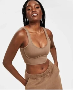 Jenni Style Not Size Women's Size S Corset Bra Crop Top Tobacco Tan  NWT $35 - Picture 1 of 9