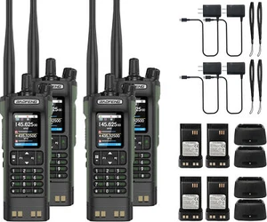 4 SZT BAOFENG UV32 FM Amatorskie Walkie Talkie Typ Radio lotnicze GPS Bluetooth APLIKACJA - Zdjęcie 1 z 18